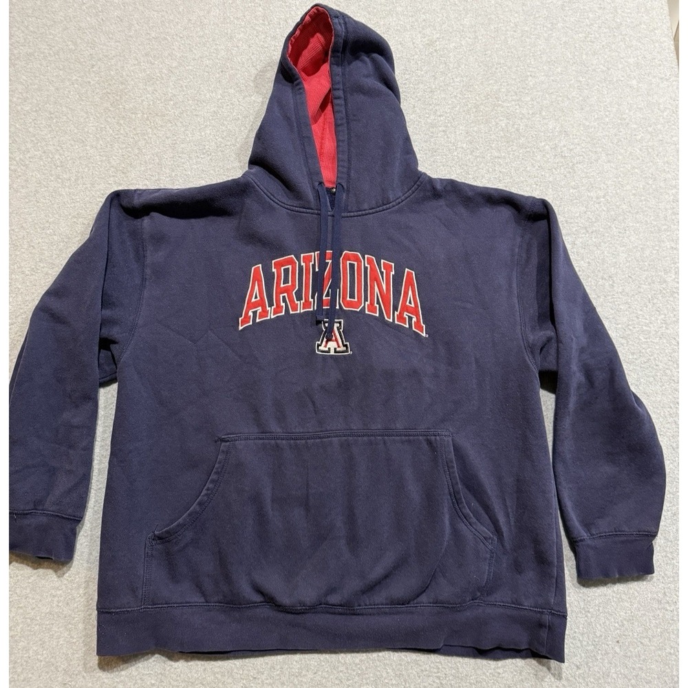 Champion Arizona Wildcats Sweater Hoodie Size Small 2XL Blue Pullover